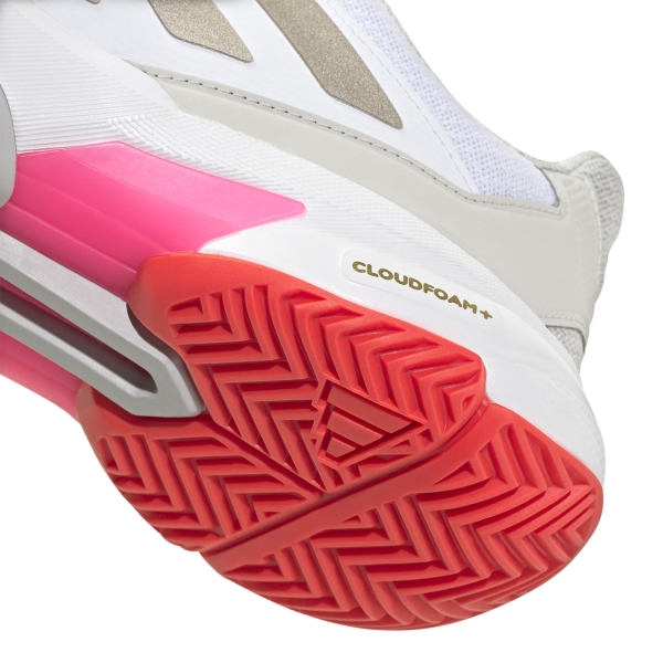 adidas Courtjam Control 3 - Cloud White/Iron Metalic/Lucid Red
