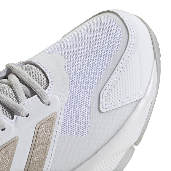 adidas Courtjam Control 3 - Cloud White/Iron Metalic/Lucid Red