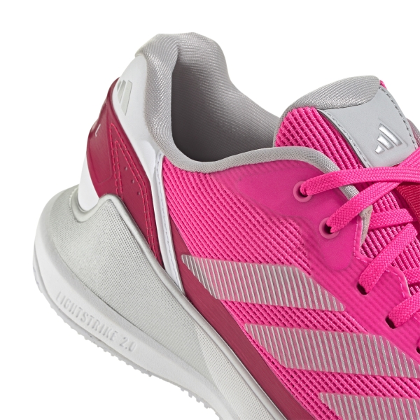 adidas Crazyquick LS Padel - Lucid Pink/Silver Metallic/Lucid Red
