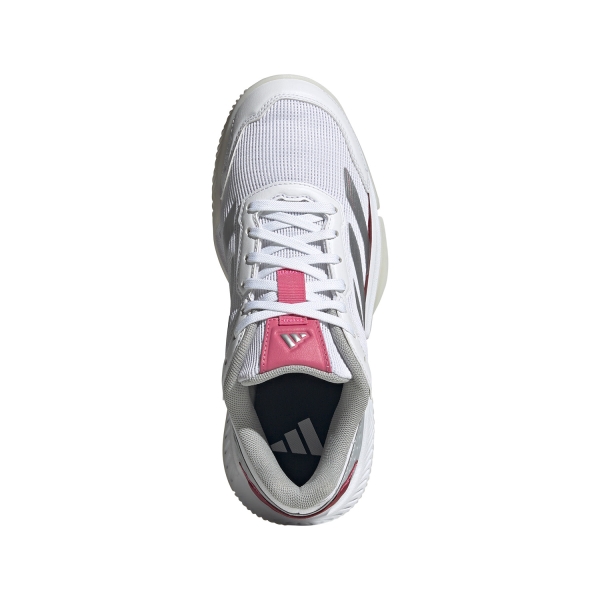 adidas Courtquick Padel - White/Silver Metal/Lucid Pink