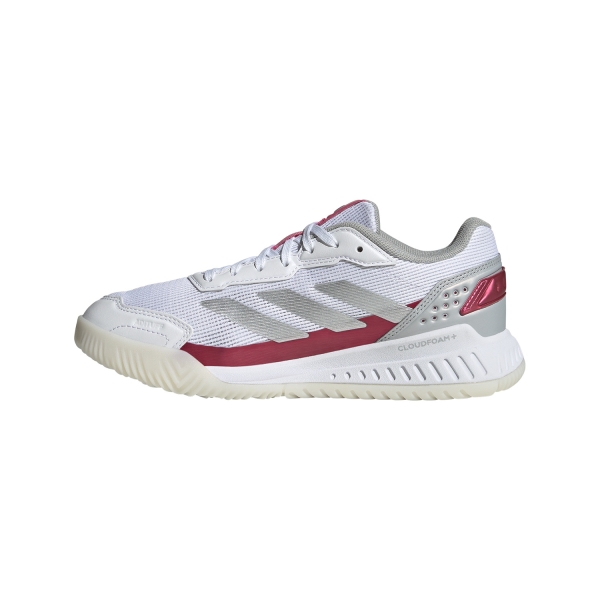 adidas Courtquick Padel - White/Silver Metal/Lucid Pink