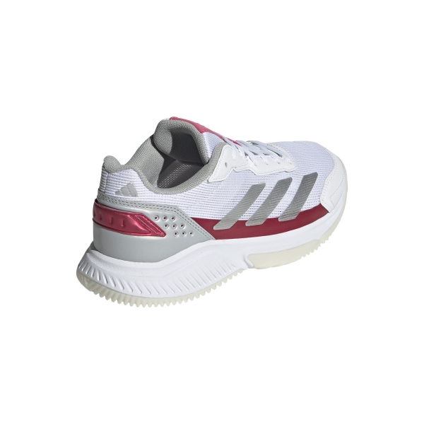 adidas Courtquick Padel - White/Silver Metal/Lucid Pink