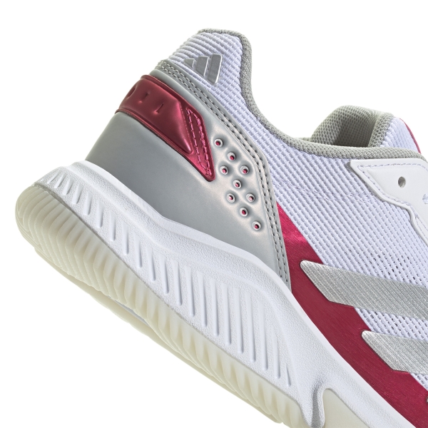 adidas Courtquick Padel - White/Silver Metal/Lucid Pink