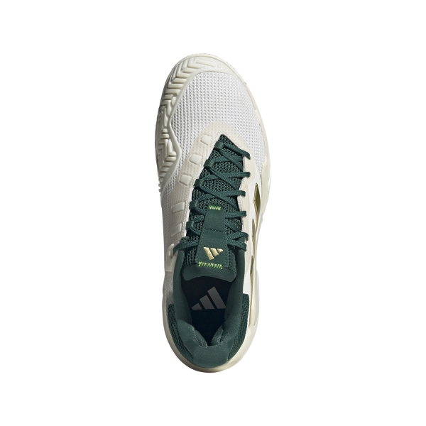 adidas Barricade 13 VTG - Core White/Gold Metal/Collegiate Green