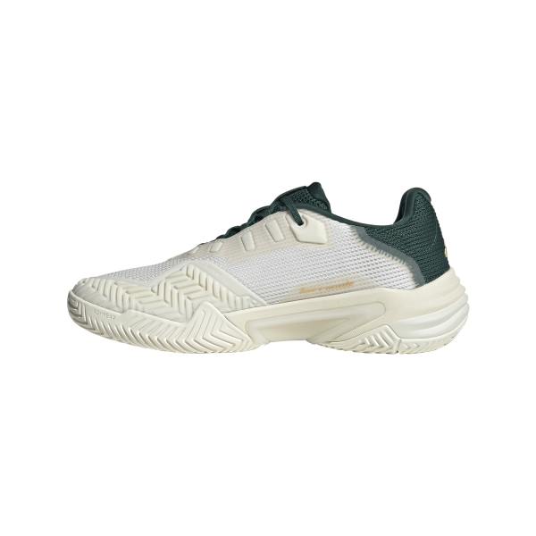 adidas Barricade 13 VTG - Core White/Gold Metal/Collegiate Green