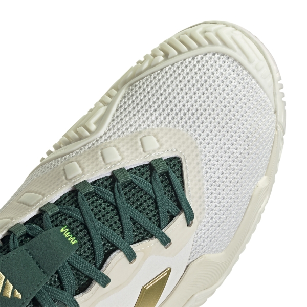 adidas Barricade 13 VTG - Core White/Gold Metal/Collegiate Green