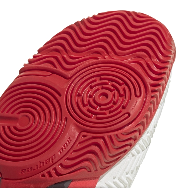 adidas Barricade Bambini - FTWR White/Corre Black/Lucid Red
