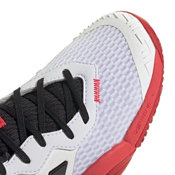 adidas Barricade Bambini - FTWR White/Corre Black/Lucid Red