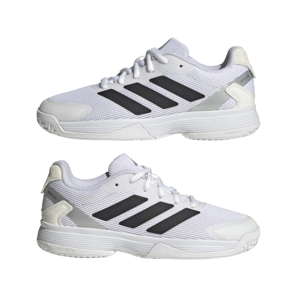 adidas Ubersonic Bambini - Cloud White/Core Black/Silver Metalic