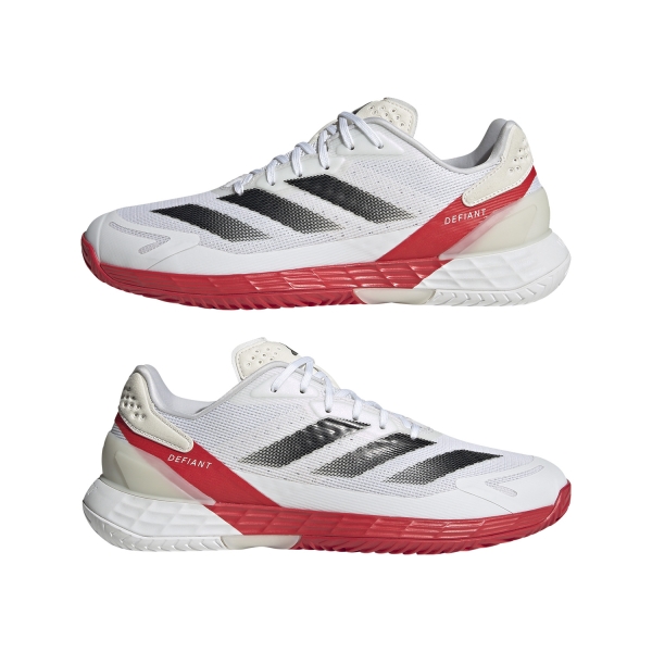 adidas Defiant Speed 2 - Cloud White/Core Black/Pure Ruby