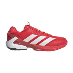 adidas adizero Ubersonic 5 Clay - Lucid Red/Zero Metal/Aurora Ruby