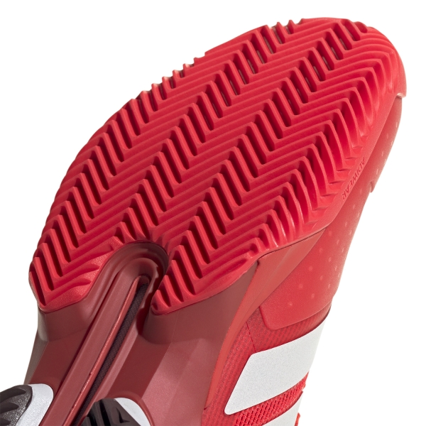 adidas adizero Ubersonic 5 Clay - Lucid Red/Zero Metal/Aurora Ruby