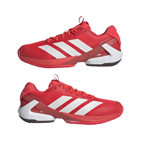 adidas adizero Ubersonic 5 Clay - Lucid Red/Zero Metal/Aurora Ruby