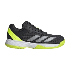 adidas Courtflash Junior - Carbon/Iron Met/Lucid Lemon