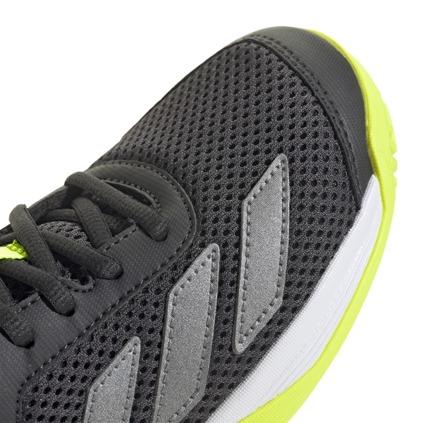 adidas Courtflash Bambini - Carbon/Iron Met/Lucid Lemon