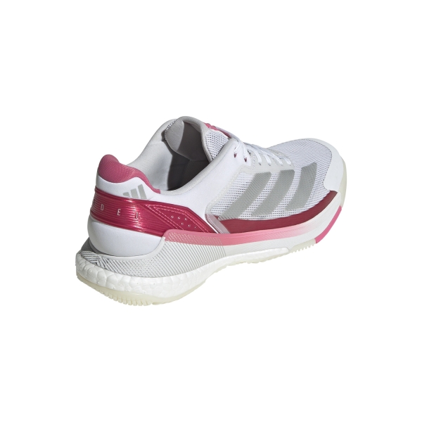 adidas Crazyquick Boost Padel - FTWR White/Silver Metal/Lucid Pink