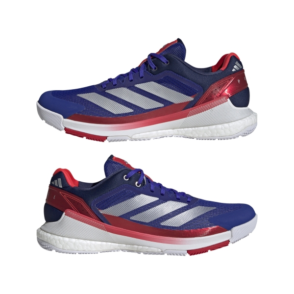 adidas Crazyquick Boost Padel - Lucid Blue/Silver Metal/FTWR White