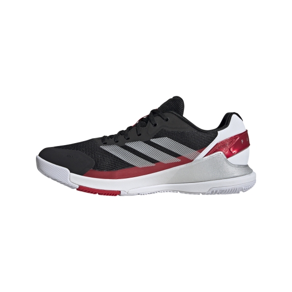 adidas Crazyquick LS Padel - Core Black/Silver Metallic/Lucid Red