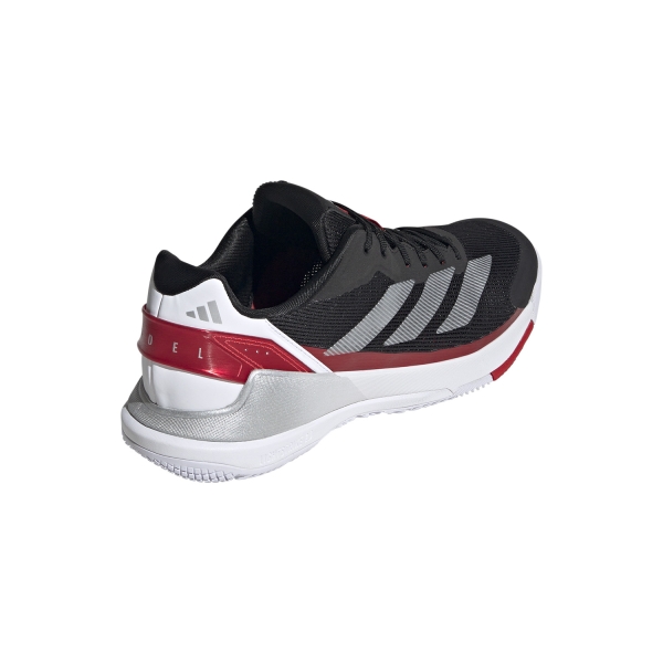 adidas Crazyquick LS Padel - Core Black/Silver Metallic/Lucid Red