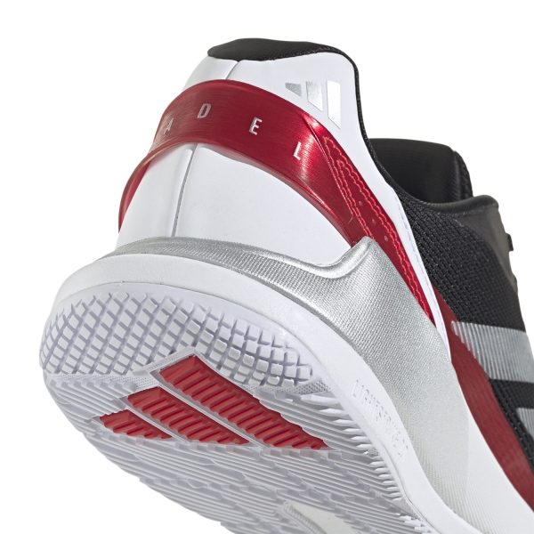 adidas Crazyquick LS Padel - Core Black/Silver Metallic/Lucid Red