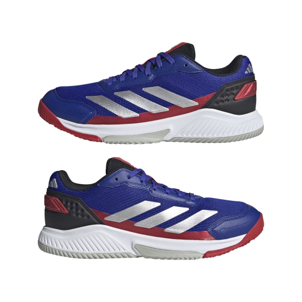 adidas Courtquick Padel - Lucid Blue/Silver Metal/Lucid Red