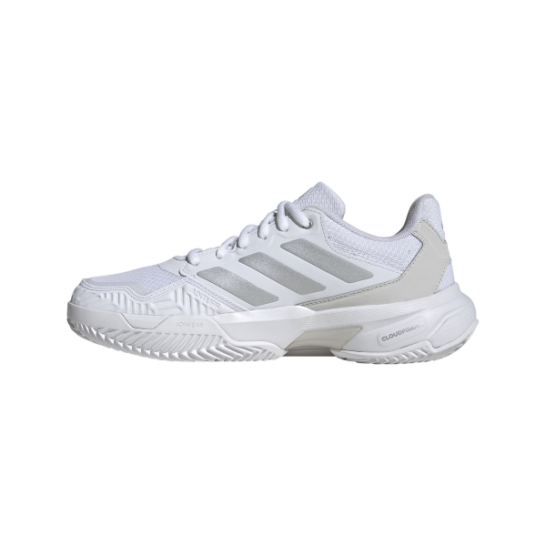 adidas CourtJam Control 3 Clay - FTWR White/Silver Metal/Grey One