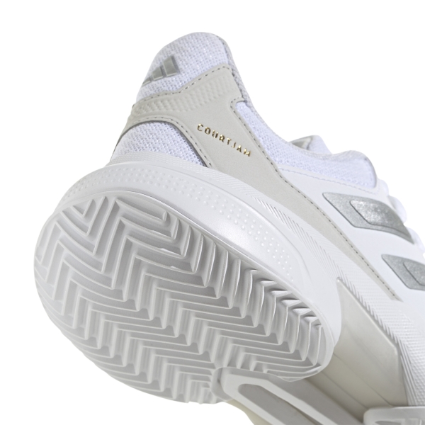 adidas CourtJam Control 3 Clay - FTWR White/Silver Metal/Grey One