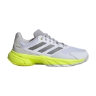 adidas CourtJam Control 3 Clay - FTWR White/Iron Metal/Lucid Lemon