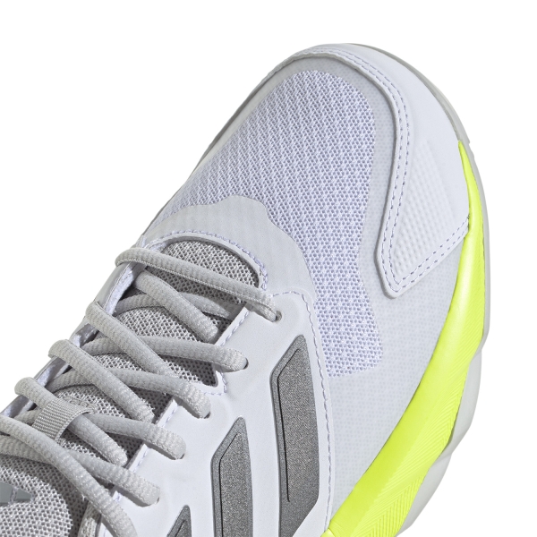 adidas CourtJam Control 3 Clay - FTWR White/Iron Metal/Lucid Lemon