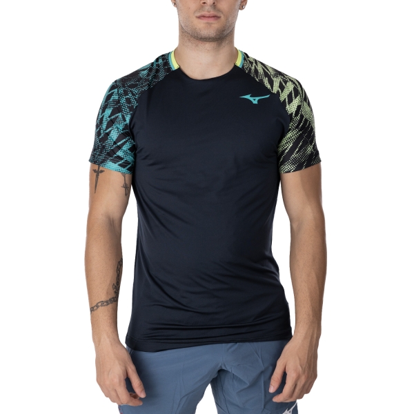 Men's Tennis Shirts Mizuno Mugen Shadow TShirt  Black 62GAB50009