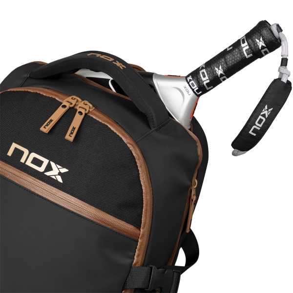 NOX Luxury Open Backpack - Negro/Marrón