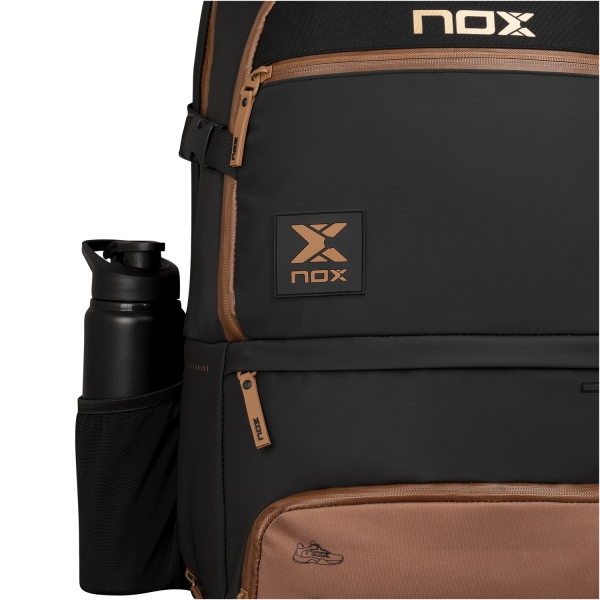 NOX Luxury Open Backpack - Negro/Marrón