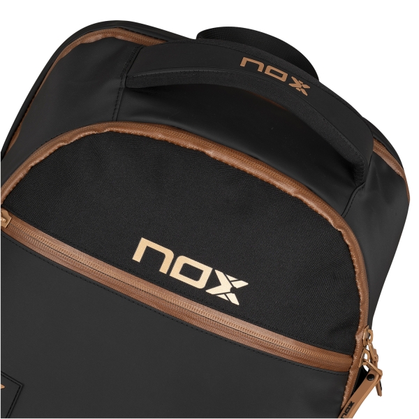 NOX Luxury Open Backpack - Negro/Marrón