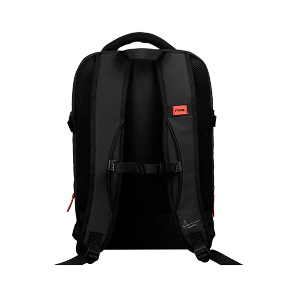 NOX Luxury Open Backpack - Negro/Rojo