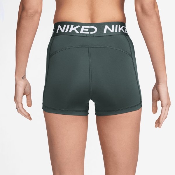 Nike Pro 3in Shorts - Vintage Green/White