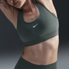 Nike Swoosh Light Sports Bra - Vintage Green/White
