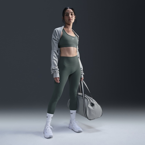 Nike Swoosh Light Sports Bra - Vintage Green/White
