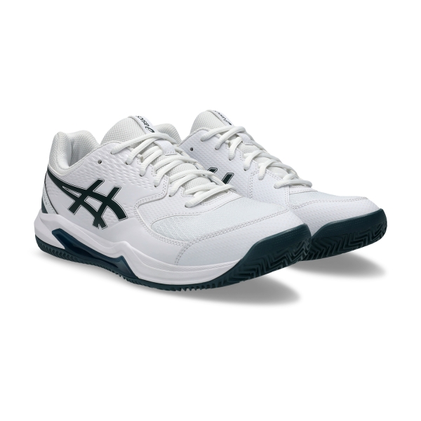 Asics Gel Dedicate 8 Clay - White/Saxon Green
