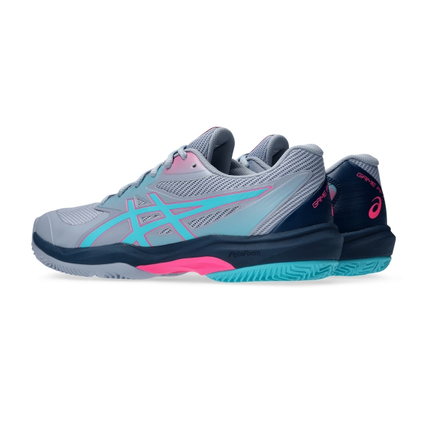 Asics Game FF Padel - Grey Blue/Energy Aqua