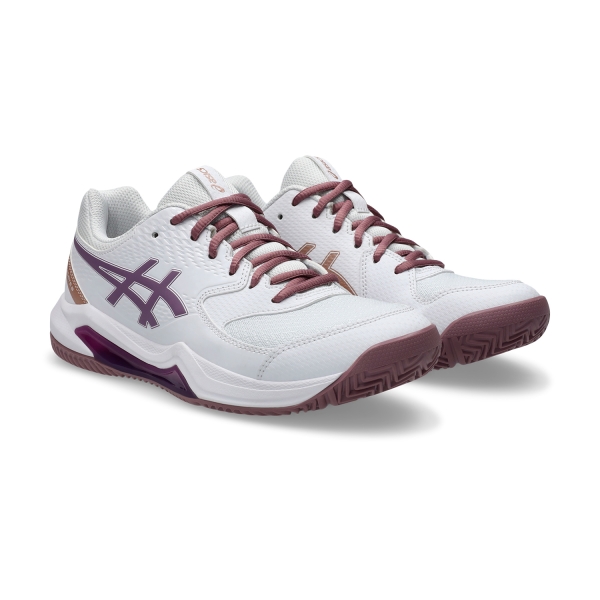 Asics Gel Dedicate 8 Padel - White/Dark Ube
