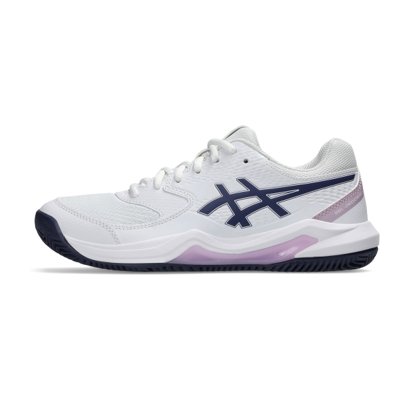 Asics Gel Dedicate 8 Clay - White/Indigo Fog