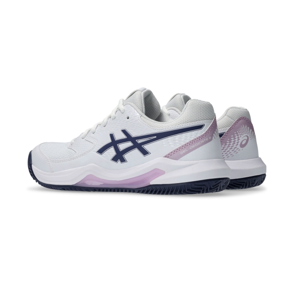 Asics Gel Dedicate 8 Clay - White/Indigo Fog