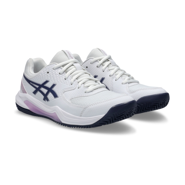 Asics Gel Dedicate 8 Clay - White/Indigo Fog