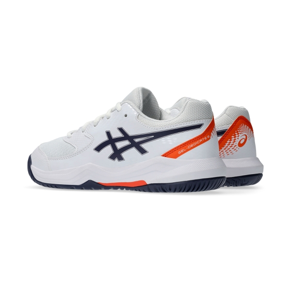 Asics Gel Dedicate 8 GS Bambini - White/Indigo Fog