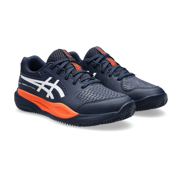 Asics Gel Resolution X GS Clay Bambini - Midnight/White