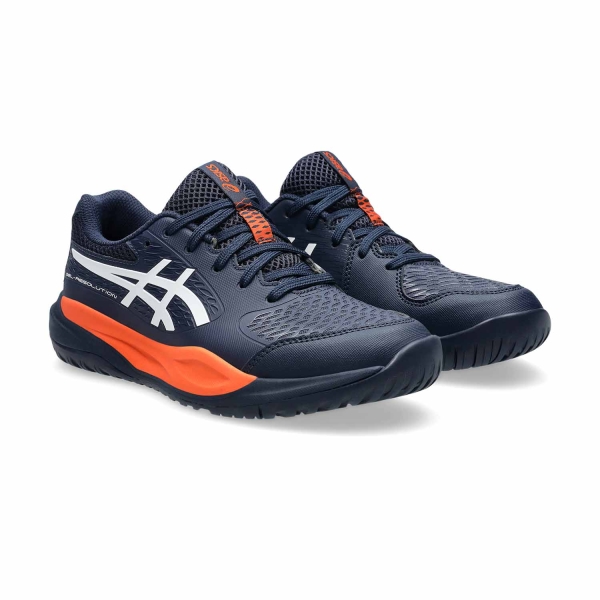 Asics Gel Resolution X GS Bambini - Midnight/White