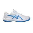 Asics Gel Game GS Clay/OC Bambini - White/Blue Coast