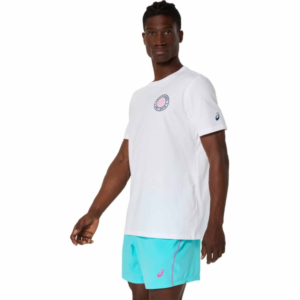 Asics Court Graphic Maglietta - Brilliant White