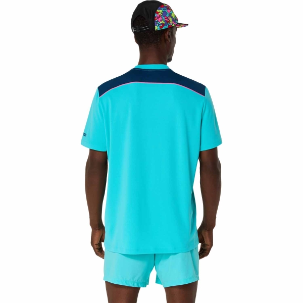 Asics Court Logo Maglietta - Energy Aqua