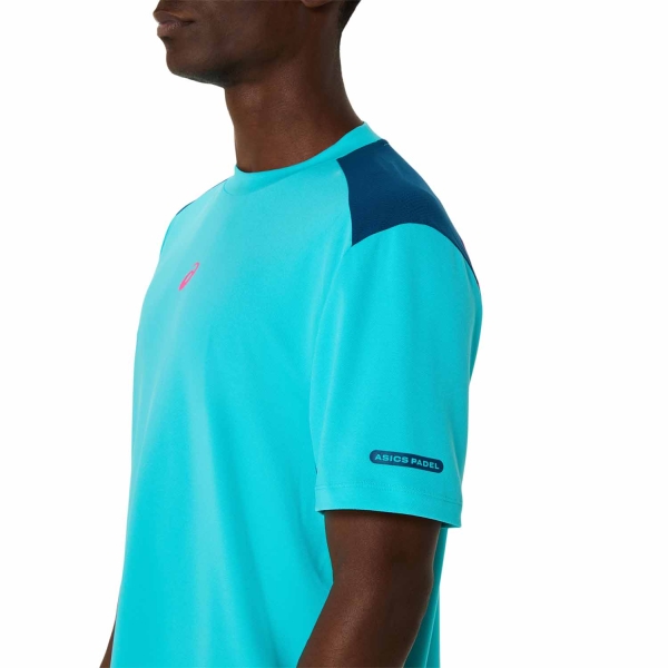 Asics Court Logo Maglietta - Energy Aqua
